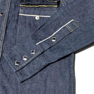 SWDL01 10oz Denim Western Shirts-XXXXL,, small image number 4