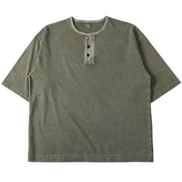 BR-25207【BIG COZUN】COZUN Native Concho Work Henley Neck T-Shirt【Button Works】,OLIVE, small image number 1