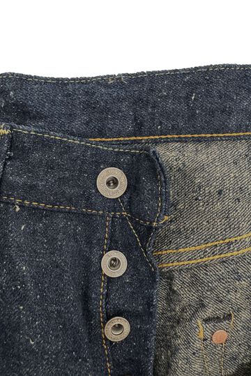 ONI200CCD-GOLV 15oz Crushed Concrete Denim Weft: Grayish Olive Kabuki Selvedge Wide Straight,, small image number 4