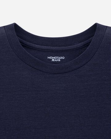 MXTS1048 YARN DYED SHORT SLEEVE T-SHIRT MOMOTARO,INDIGO, small image number 6
