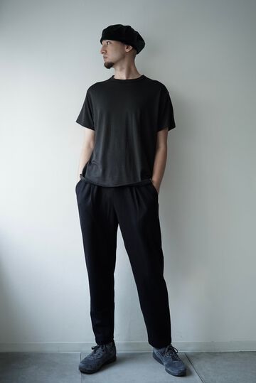 【CAPERTICA】CAP707PT23 Super140s Washable Wool MW_Jersey / Seamless Easy Pants,EBONY, small image number 4