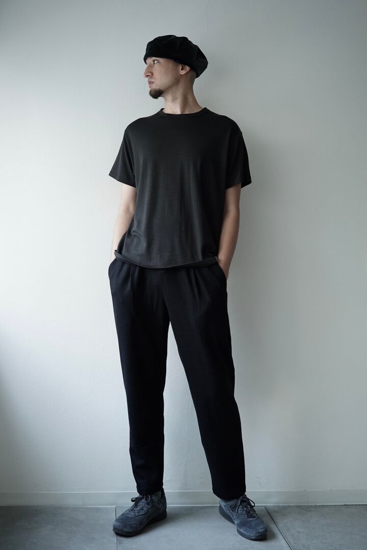 【CAPERTICA】CAP707PT23 Super140s Washable Wool MW_Jersey / Seamless Easy Pants,, medium