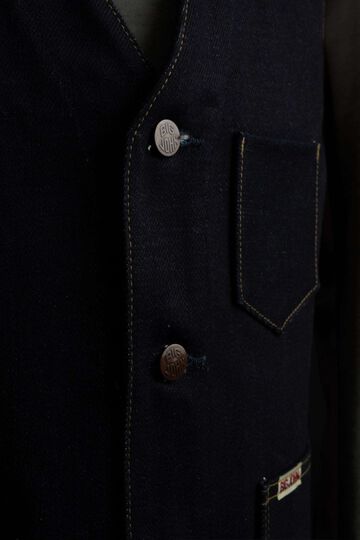 M602G 23OZ M1 HEAVY OZ DENIM VEST,, small image number 3