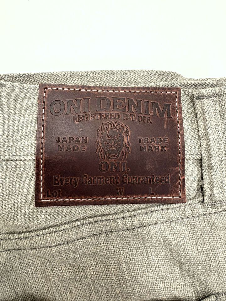 ONI246-MOKU 11oz Mixed Gray Denim Neat Straight,, medium image number 6