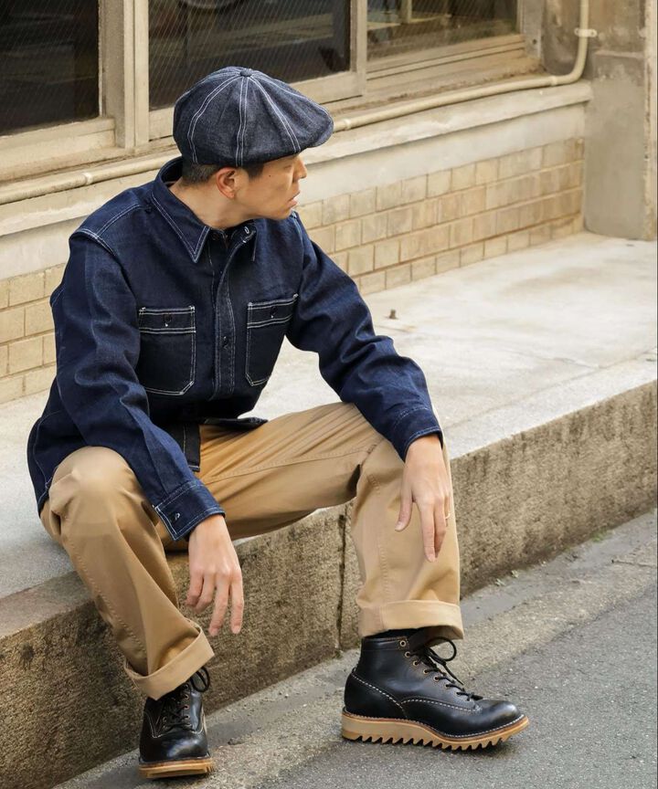 KGR-203 SELVEDGE DENIM WORK SHIRT,, medium image number 8