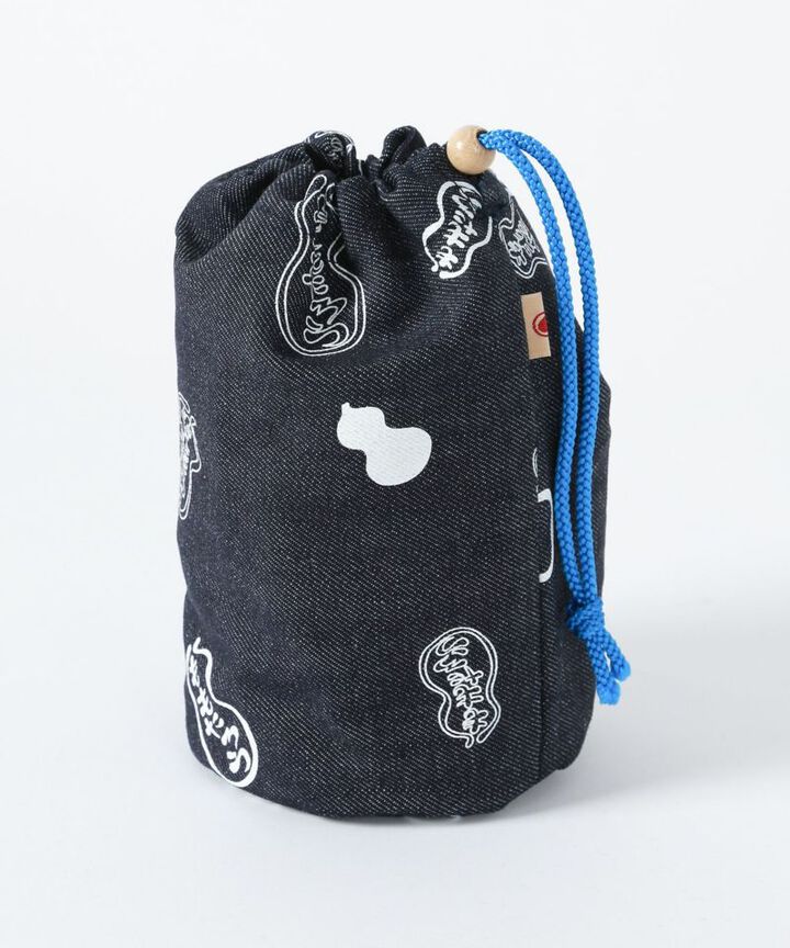 D003 11.5OZ Denim Drawstring Bag (Momotaro pattern)