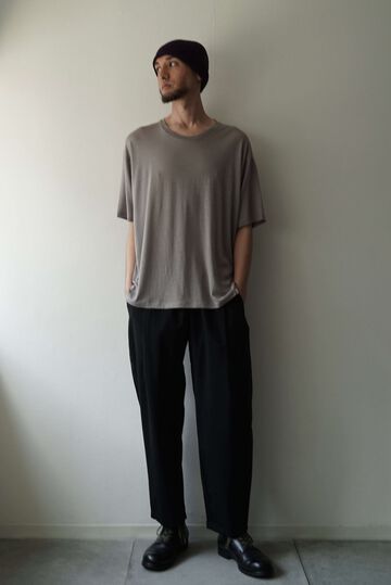 【CAPERTICA】CAP708PT15 Super100s Washable Wool Tro / P/T Easy Pants,BLACK, small image number 0