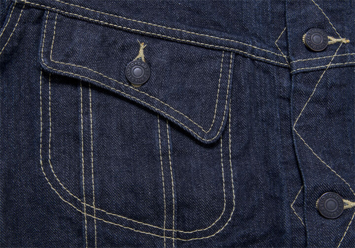 D4557 14oz Western Denim Jacket-One Wash-38,, medium image number 6