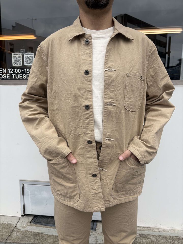 ONI03500-8CBE 8oz Chambray Beige Coverall,, medium
