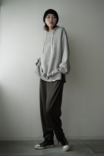 【CAPERTICA】CAP707PT23 Super140s Washable Wool MW_Jersey / Seamless Easy Pants,EBONY, small image number 14
