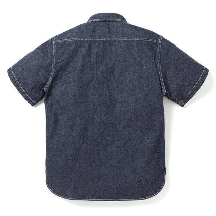 5333B-S Denim Short-Sleeve Work Shirts-44,, medium image number 1