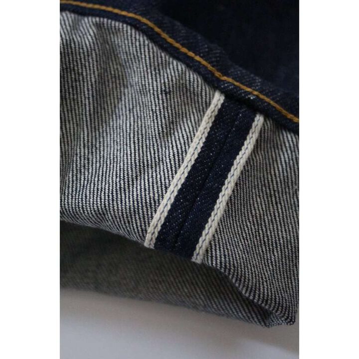 120A 14.0oz Plain Selvedge Denim Button Fly Jeans Line2 Straight,, medium image number 4