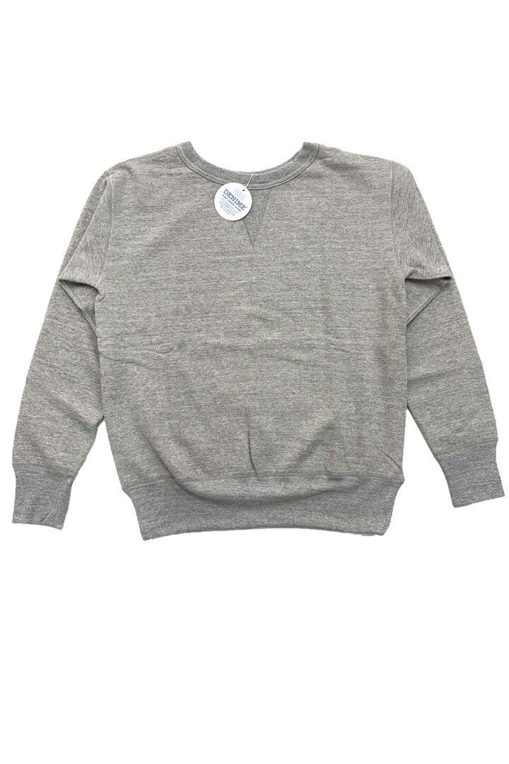 Lot 268 88/12 Heather 4-Needle Front V Crewneck Sweatshirt,GREEN, medium image number 5