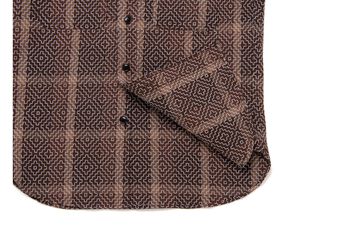 5726 Kakishibu Noragi Sashiko Shirts,KAKISHIBU, small image number 4