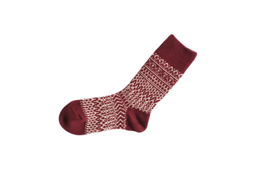 NK0119 Women's Wool Jacquard Socks (Oatmeal,Grey,Wine),OATMEAL, small image number 12