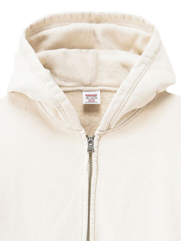 BARNS BR-3010 "STANDARD" COZUN ZIP SWEAT PARKA,NATURAL, small image number 1