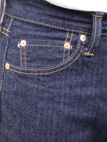 GZ-16ST-01OW 16oz Hickory jeans straight(One washed)-40,, small image number 6
