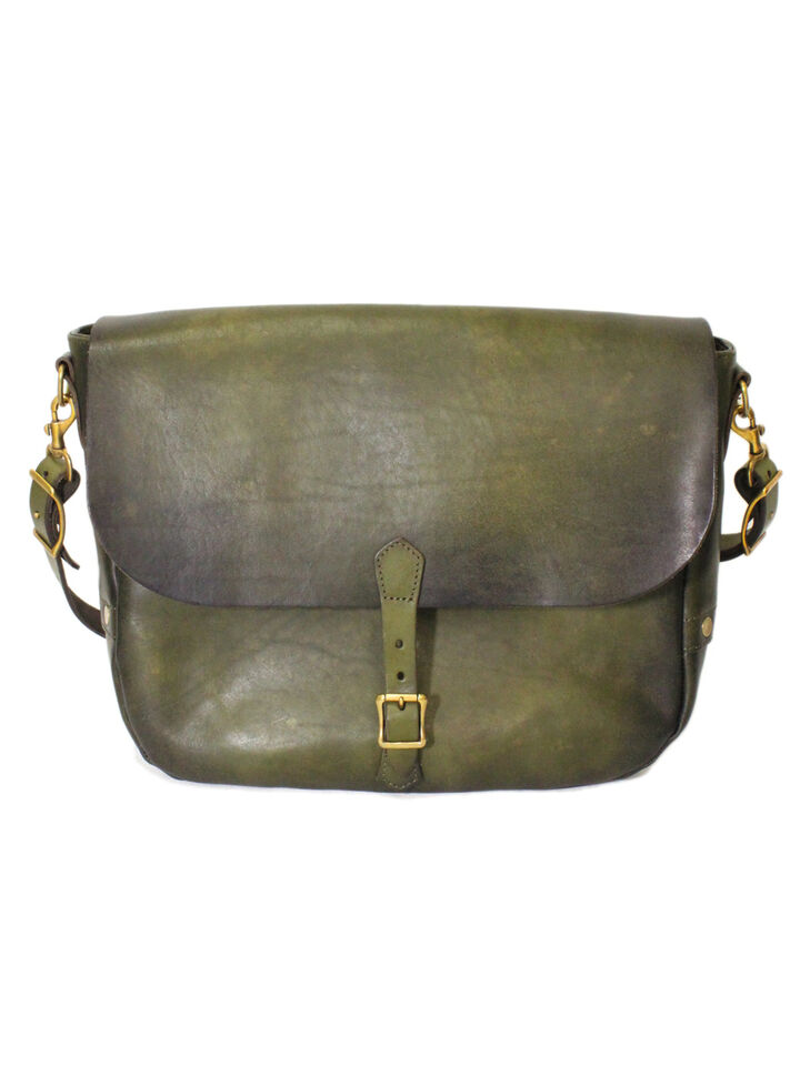 VS-248L LEATHER POSTMAN SHOULDER BAG TYPE-1 (OLIVE),, medium