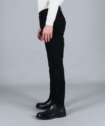 MXJE1205 BLACK x BLACK SLIMFIT STRAIGHT,BLACK, small image number 2