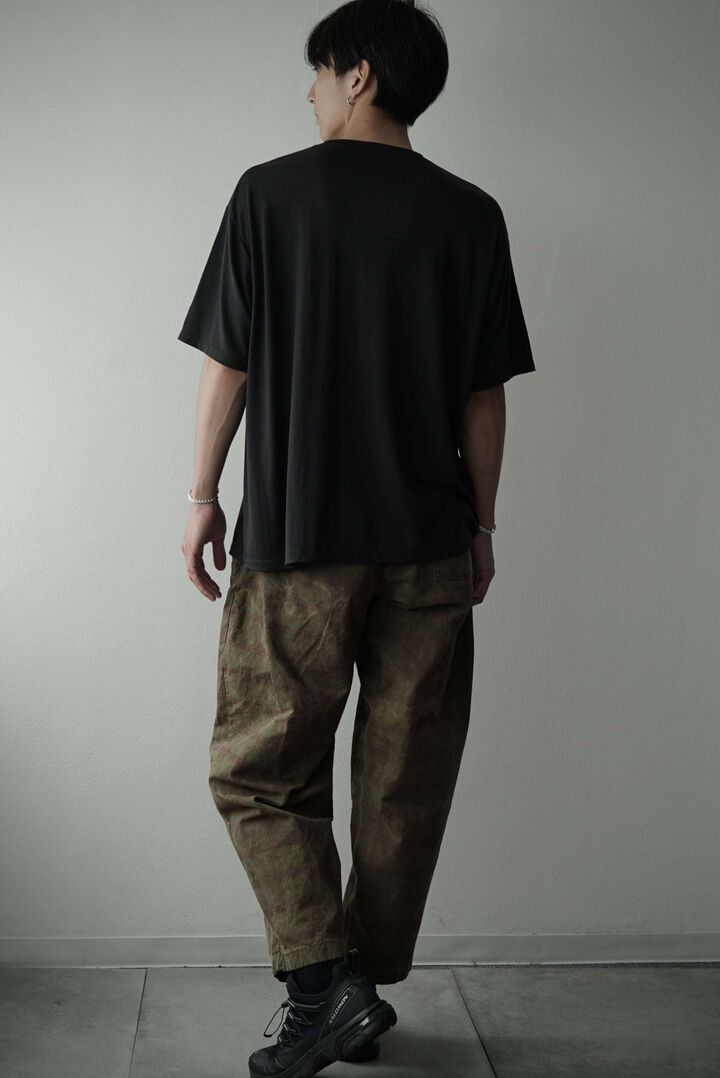 【CAPERTICA】CAP708PT08 Natural Dyed Check / Peg Top Easy Pants,BENGARA, medium image number 11