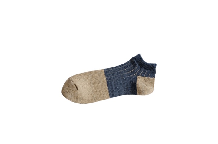 NK0107 LINEN COTTON ANKLET COMSA BLUE,COMSA BLUE, medium image number 5