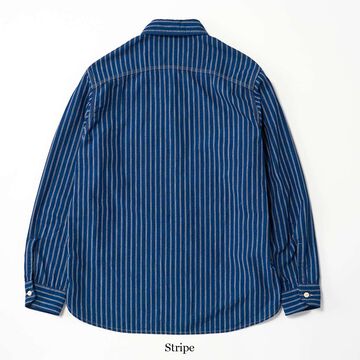 TROPHY CLOTHING - HARVEST L/S SHIRT (STRIPE) TR-SH04,STRIPE, small image number 1