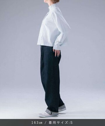 STJE1103 12OZ STRAIGHT JEANS【WOMEN'S】,INDIGO, small image number 6