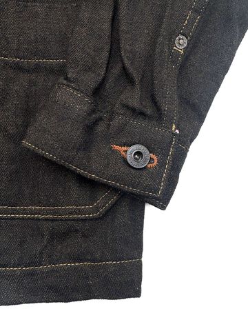 ONI03100-BKOL 12.5oz Black x Olive Selvedge Denim Coverall,, small image number 5