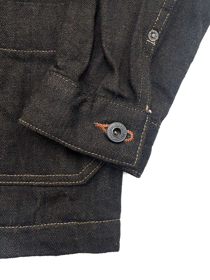 ONI03100-BKOL 12.5oz Black x Olive Selvedge Denim Coverall,, medium image number 5