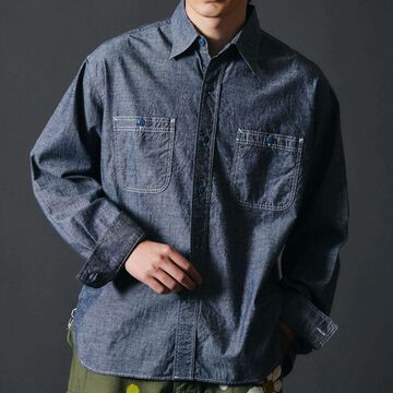 BR-25340 NAVAL SHIRTS PT,LIGHT INDIGO, small image number 5