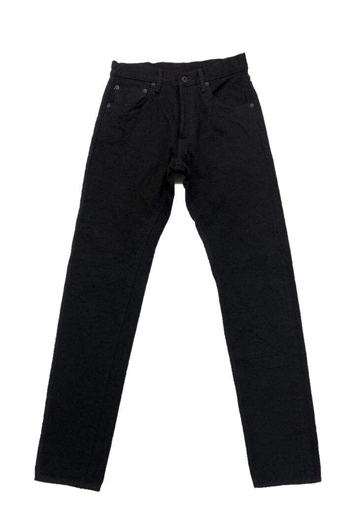 ONI902CCD-BKBK 15oz Crushed Concrete Denim Black x Black Kabuki Selvedge  Highrise Relax Tapered,, medium image number 7