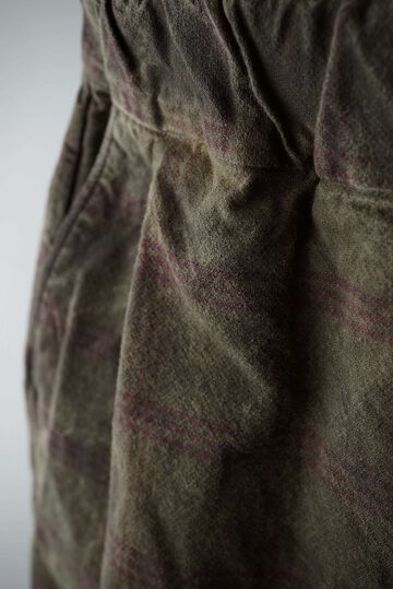 【CAPERTICA】CAP708PT08 Natural Dyed Check / Peg Top Easy Pants,BENGARA, small image number 18