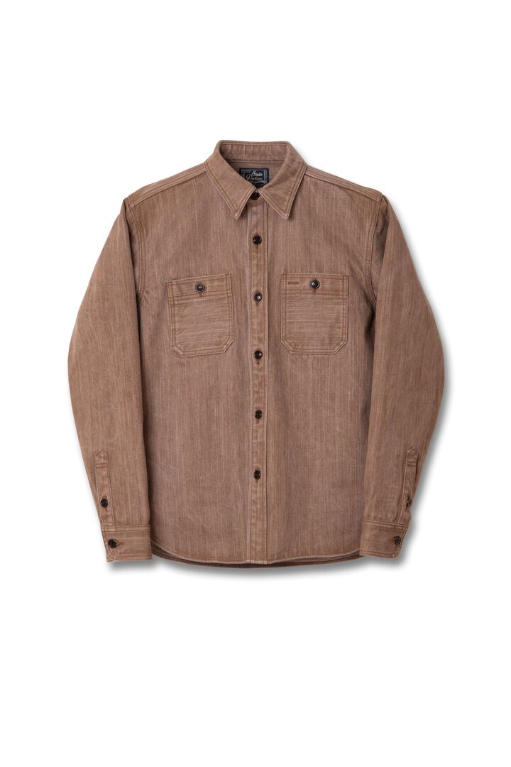 D5732 13oz Kakishibu Denim Shirts,, medium