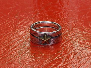 HYAS-270 Brass Star Double Ring,, small image number 4
