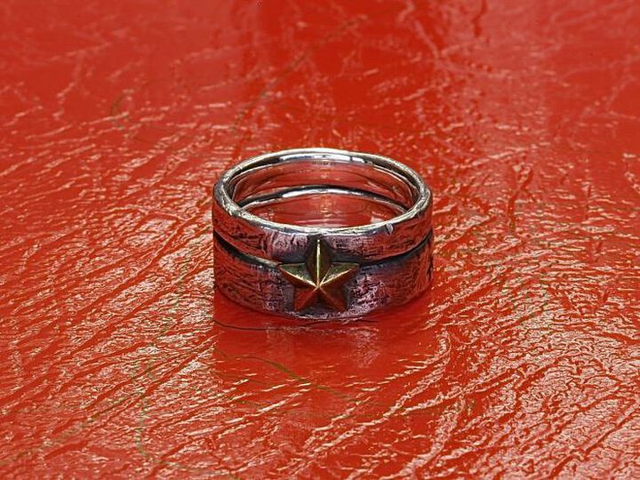 HYAS-270 Brass Star Double Ring,, medium image number 4
