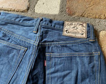 GZ-1917S3 13oz Nippon Cotton Organic Cotton Slim Straight Jeans (INDIGO, KAKI)-INDIGO-33,INDIGO, small image number 10