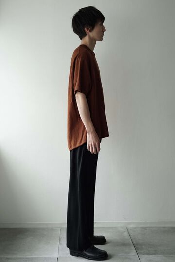 【CAPERTICA】CAP708CS04-ND Natural Dyed Linen Heavy Jersey / Asymmetry Tee,KAKISHIBU, small image number 12