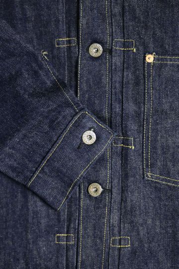 Lot No. SC19010 / SUGAR CANE Super “Denim” Collectibles #10 14oz. BLUE DENIM BLOUSE “S1945” MODEL,, small image number 2