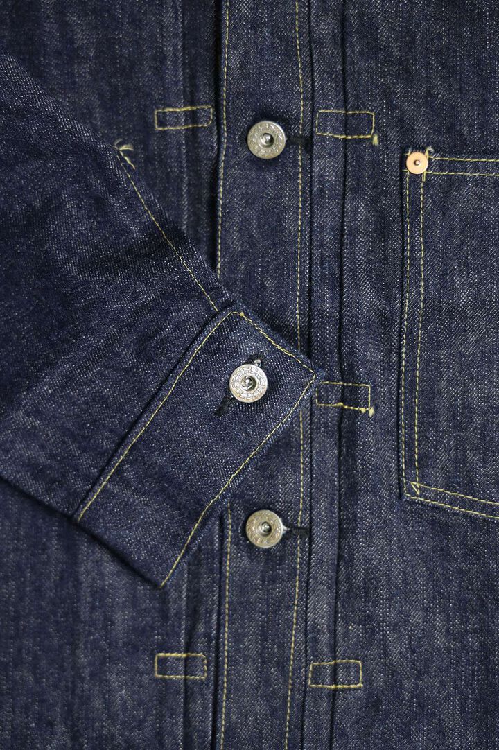 Lot No. SC19010 / SUGAR CANE Super “Denim” Collectibles #10 14oz. BLUE DENIM BLOUSE “S1945” MODEL,, medium image number 2