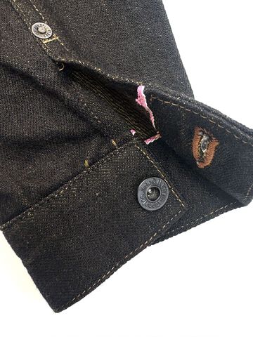 ONI03100-BKOL 12.5oz Black x Olive Selvedge Denim Coverall,, small image number 8