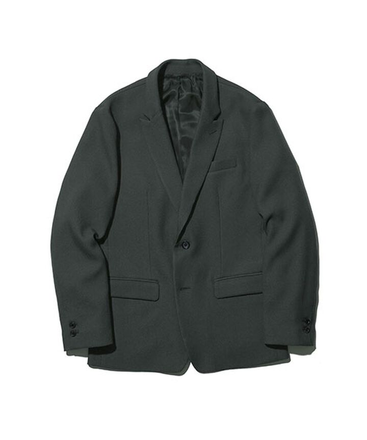 M-18101 RETRO POLYESTER TWILL / 2B SEMI PEAKED LAPEL JACKET (3 COLORS)-GREEN- L,GREEN, medium image number 3