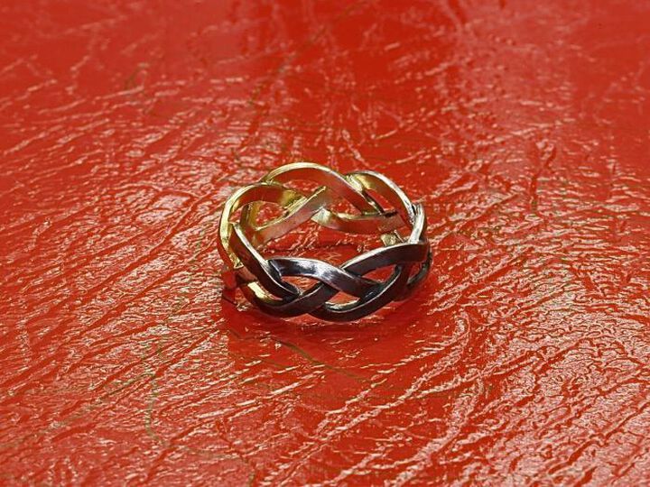 HYO-258 Braid Narrow Ring,, medium image number 3