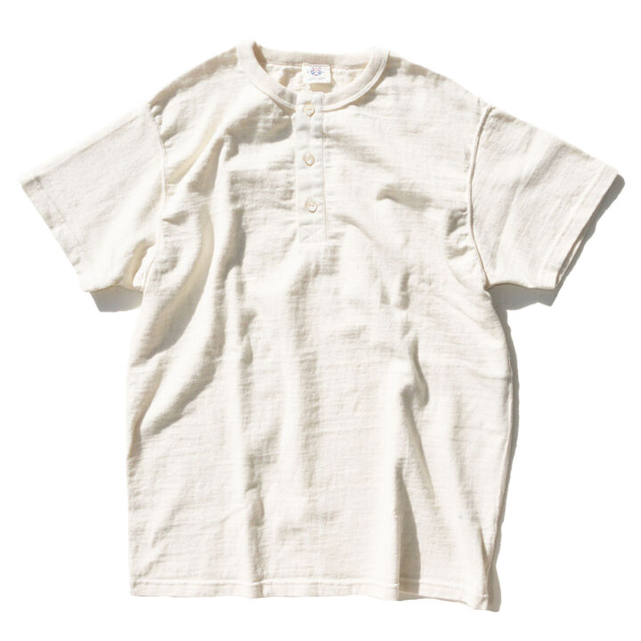 SJST-SC02 "Samurai Cotton Project" Henley Neck T-Shirt,KUROMAME, medium image number 13