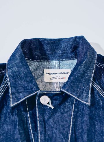 SJCA-SC01 10oz Samurai Cotton Denim Coverall,, small image number 4