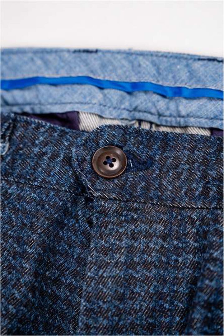 GZ-EDTR Embossed Denim Trouser,CHECK, medium image number 6