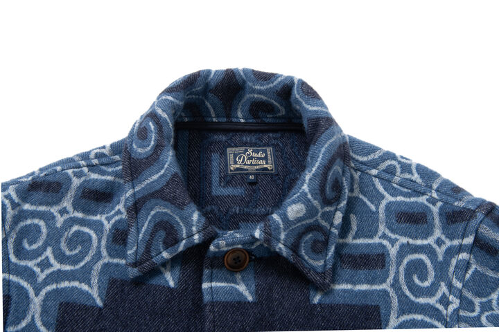 SP-104 45th Ainu Blanket Jacket,NAVY, medium image number 5