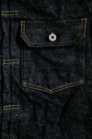 Oni 01507DIZR 20oz Dark Indigo Secret Denim 1st Type Jacket-One Wash-38,, small image number 8