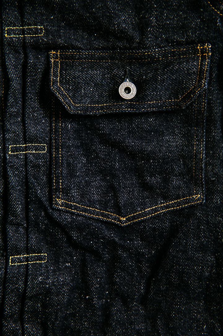 Oni 01507DIZR 20oz Dark Indigo Secret Denim 1st Type Jacket-One Wash-38,, medium image number 8