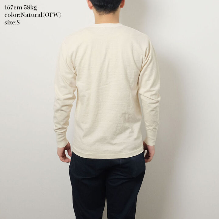 HBP-016 Henry Neck Long Sleeve T-Shirt (6 COLORS),OLIVE, medium image number 2
