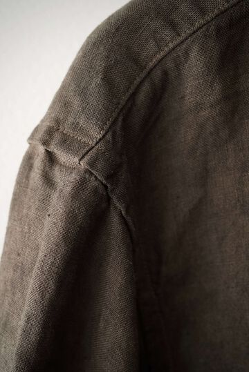 244SH08 Natural Dyed Linen / The Shirts,SUMI, small image number 4